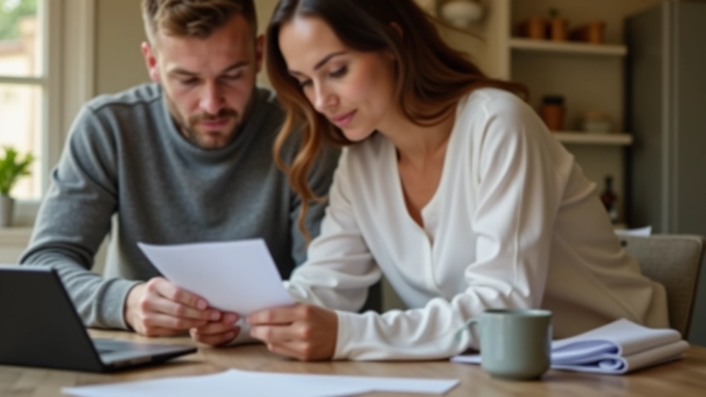 Couple discutant finances