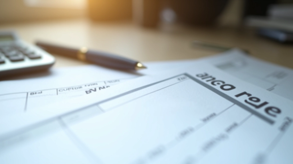 Feuille d'imôts avec calculatrice et stylo sur bureau