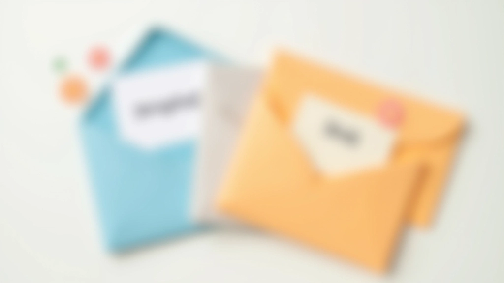 Trois portefeuilles ou enveloppes colorées avec étiquettes budgétaires, disposition organisée